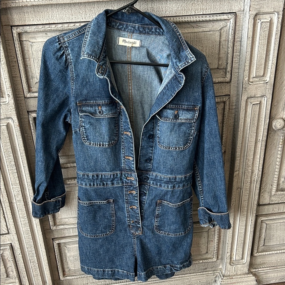 Madewell Blue Denim Romper